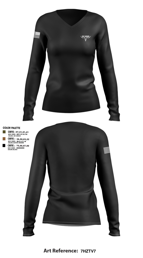 Womens Long Sleeve Vneck Shirt, 341 MMB, , Teamtime, Team time, sublimation, custom sports apparel, team uniforms, spirit wear, spiritwear, sports uniforms, custom shirts, team store, custom team store, fundraiser sports, apparel fundraiser