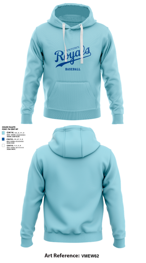 Hoodie, Newtown Royals, Baseball, Teamtime, Team time, sublimation, custom sports apparel, team uniforms, spirit wear, spiritwear, sports uniforms, custom shirts, team store, custom team store, fundraiser sports, apparel fundraiser