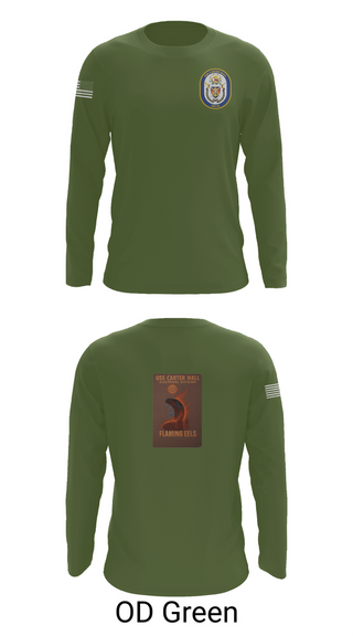 Long Sleeve Performance Shirt, Uss Carter Hall, , Teamtime, Team time, sublimation, custom sports apparel, team uniforms, spirit wear, spiritwear, sports uniforms, custom shirts, team store, custom team store, fundraiser sports, apparel fundraiser