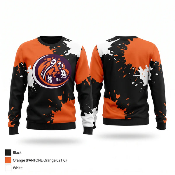 Crew Neck Sweatshirt, Armada Tigers, Golf, Teamtime, Team time, sublimation, custom sports apparel, team uniforms, spirit wear, spiritwear, sports uniforms, custom shirts, team store, custom team store, fundraiser sports, apparel fundraiser