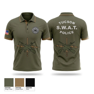 Short Sleeve Performance Polo, Tucson Police SWAT, Police, Teamtime, Team time, sublimation, custom sports apparel, team uniforms, spirit wear, spiritwear, sports uniforms, custom shirts, team store, custom team store, fundraiser sports, apparel fundraiser