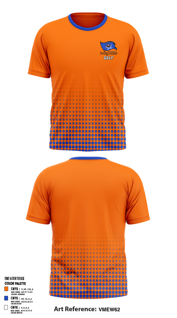 Short Sleeve Performance Shirt, Branford Buccaneers, Golf, Teamtime, Team time, sublimation, custom sports apparel, team uniforms, spirit wear, spiritwear, sports uniforms, custom shirts, team store, custom team store, fundraiser sports, apparel fundraiser