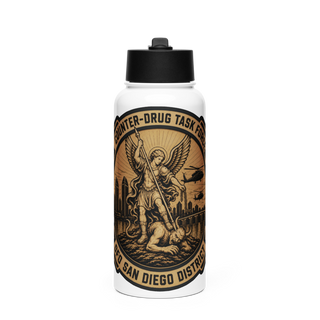 CDTF Stainless Steel Water Bottle with a Straw Lid