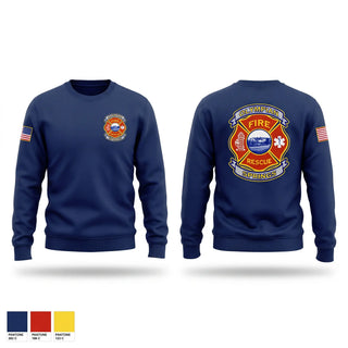 Crew Neck Sweatshirt, Olympian Springs Fire and Rescue, Fire Department, Teamtime, Team time, sublimation, custom sports apparel, team uniforms, spirit wear, spiritwear, sports uniforms, custom shirts, team store, custom team store, fundraiser sports, apparel fundraiser
