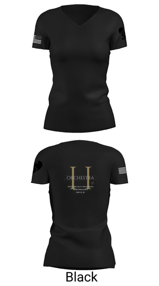 Womens Short Sleeve Vneck Shirt, HIP Orchestra Japan, , Teamtime, Team time, sublimation, custom sports apparel, team uniforms, spirit wear, spiritwear, sports uniforms, custom shirts, team store, custom team store, fundraiser sports, apparel fundraiser