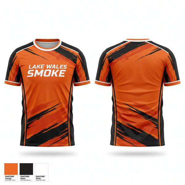 Soft Poly Tee Cotton Like Feel, Lake Wales Smoke, Baseball, Teamtime, Team time, sublimation, custom sports apparel, team uniforms, spirit wear, spiritwear, sports uniforms, custom shirts, team store, custom team store, fundraiser sports, apparel fundraiser