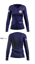 Buna volunteered fire 84155702 Women's Long Sleeve V-neck Shirt - 1