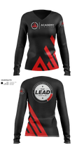 Academy Jiu Jitsu 15713336 Women's Long Sleeve V-neck Shirt - 30