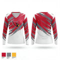 Sandy Valley Cardinals 44305711 Women's Long Sleeve V-neck Shirt - 1