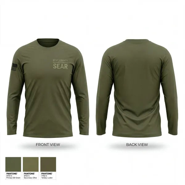 Long Sleeve Performance Shirt, Kent County Sheriffs Office SEAR, Police, Teamtime, Team time, sublimation, custom sports apparel, team uniforms, spirit wear, spiritwear, sports uniforms, custom shirts, team store, custom team store, fundraiser sports, apparel fundraiser