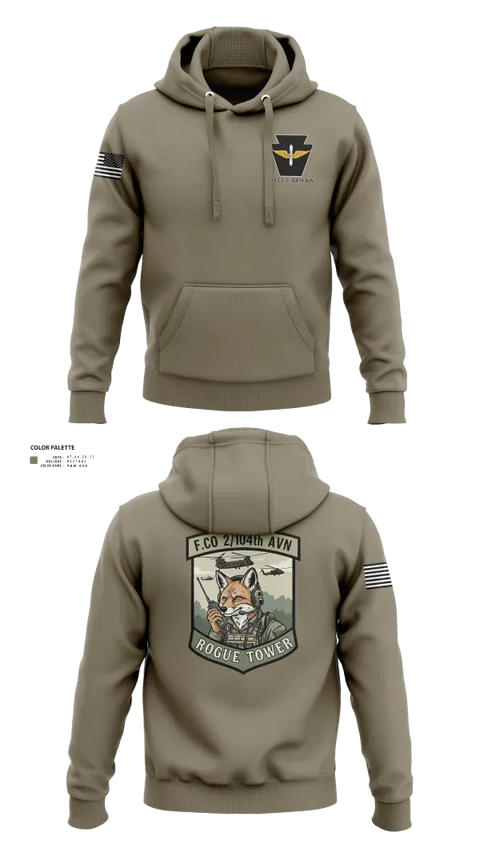 Hoodie, Fox company 2/104th avn, National Guard, Teamtime, Team time, sublimation, custom sports apparel, team uniforms, spirit wear, spiritwear, sports uniforms, custom shirts, team store, custom team store, fundraiser sports, apparel fundraiser