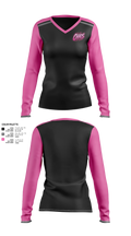 Chaos Women's Long Sleeve V-neck Shirt - 21