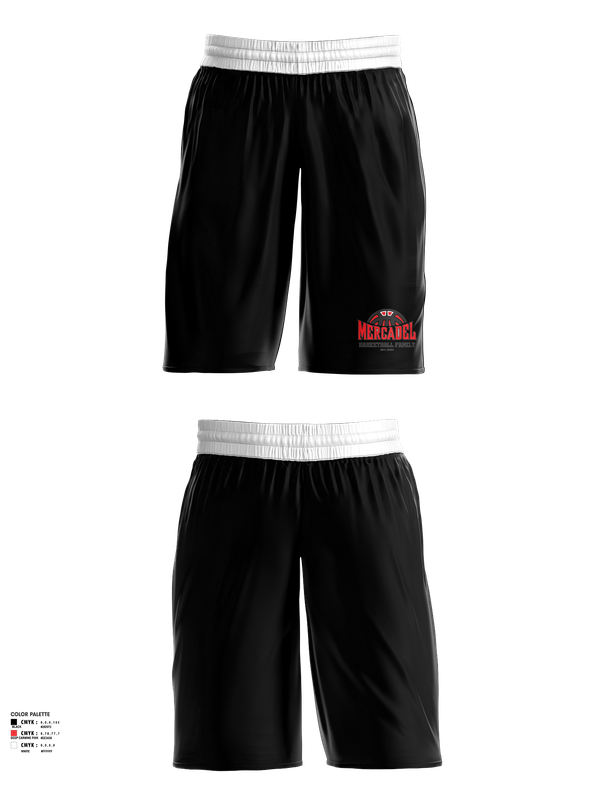 Mens Basketball Shorts, Mercadel Basketball, Men's Basketball, Teamtime, Team time, sublimation, custom sports apparel, team uniforms, spirit wear, spiritwear, sports uniforms, custom shirts, team store, custom team store, fundraiser sports, apparel fundraiser