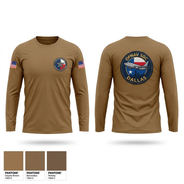 Long Sleeve Performance Shirt, OPNAV SDC DALLAS, Navy, Teamtime, Team time, sublimation, custom sports apparel, team uniforms, spirit wear, spiritwear, sports uniforms, custom shirts, team store, custom team store, fundraiser sports, apparel fundraiser