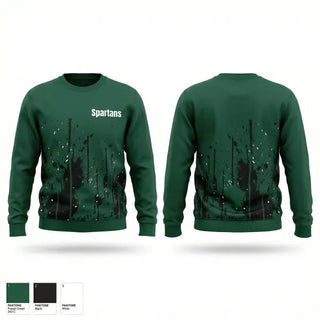 Crew Neck Sweatshirt, Spartans, Softball, Teamtime, Team time, sublimation, custom sports apparel, team uniforms, spirit wear, spiritwear, sports uniforms, custom shirts, team store, custom team store, fundraiser sports, apparel fundraiser