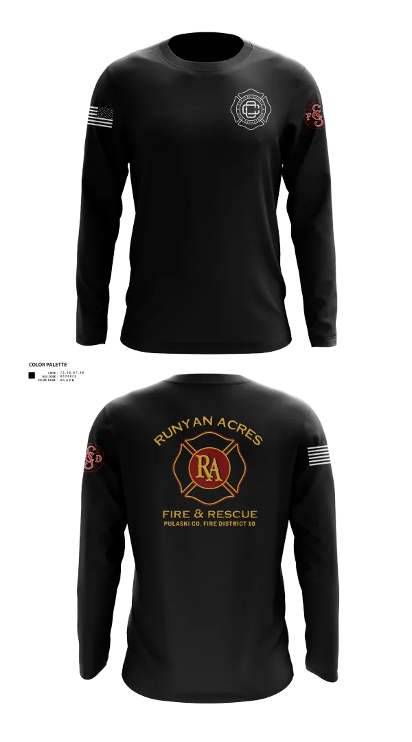 Long Sleeve Performance Shirt, RUNYAN ACRES FIRE DEPARTMENT, , Teamtime, Team time, sublimation, custom sports apparel, team uniforms, spirit wear, spiritwear, sports uniforms, custom shirts, team store, custom team store, fundraiser sports, apparel fundraiser