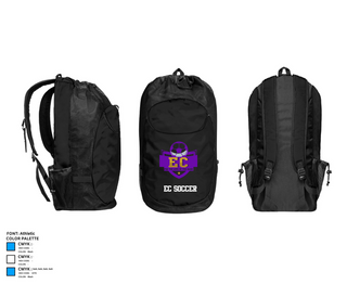 Gear Bag, EC Soccer, Women's Soccer, Teamtime, Team time, sublimation, custom sports apparel, team uniforms, spirit wear, spiritwear, sports uniforms, custom shirts, team store, custom team store, fundraiser sports, apparel fundraiser