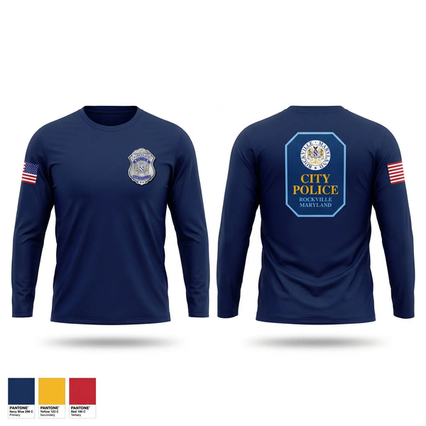 Long Sleeve Performance Shirt, Rockville City Police, Police, Teamtime, Team time, sublimation, custom sports apparel, team uniforms, spirit wear, spiritwear, sports uniforms, custom shirts, team store, custom team store, fundraiser sports, apparel fundraiser