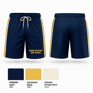 Athletic Shorts With Pockets, Rising Aviation High School, Spirit Store, Teamtime, Team time, sublimation, custom sports apparel, team uniforms, spirit wear, spiritwear, sports uniforms, custom shirts, team store, custom team store, fundraiser sports, apparel fundraiser