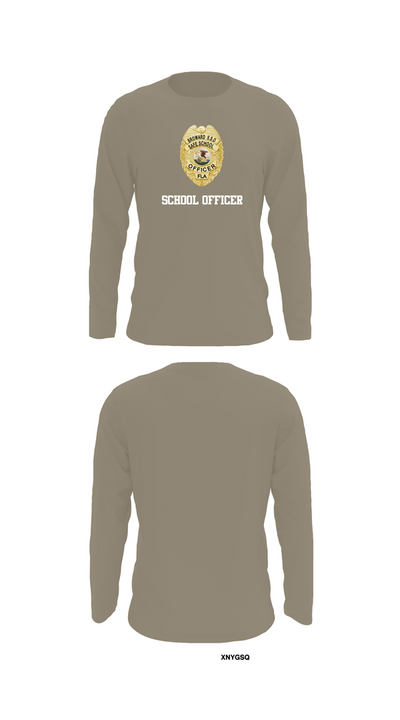 School officer 37316747 Long Sleeve Performance Shirt 69