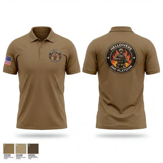 Short Sleeve Performance Polo, A Co, 3-60th, 2nd Platoon, Army, Teamtime, Team time, sublimation, custom sports apparel, team uniforms, spirit wear, spiritwear, sports uniforms, custom shirts, team store, custom team store, fundraiser sports, apparel fundraiser