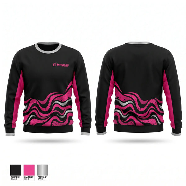 Crew Neck Sweatshirt, ES Intensity, Cheer, Teamtime, Team time, sublimation, custom sports apparel, team uniforms, spirit wear, spiritwear, sports uniforms, custom shirts, team store, custom team store, fundraiser sports, apparel fundraiser