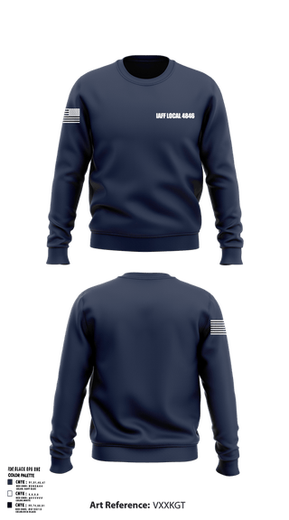 Crew Neck Sweatshirt, IAFF Local 4846, EMS/EMT, Teamtime, Team time, sublimation, custom sports apparel, team uniforms, spirit wear, spiritwear, sports uniforms, custom shirts, team store, custom team store, fundraiser sports, apparel fundraiser