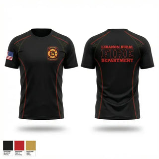 Short Sleeve Performance Shirt, Lebanon Rural Fire Protection District, Fire Department, Teamtime, Team time, sublimation, custom sports apparel, team uniforms, spirit wear, spiritwear, sports uniforms, custom shirts, team store, custom team store, fundraiser sports, apparel fundraiser