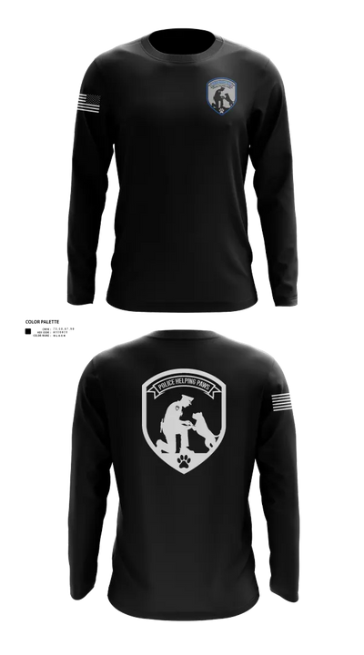 Police Helping Paws 66972550 Long Sleeve Performance Shirt 40