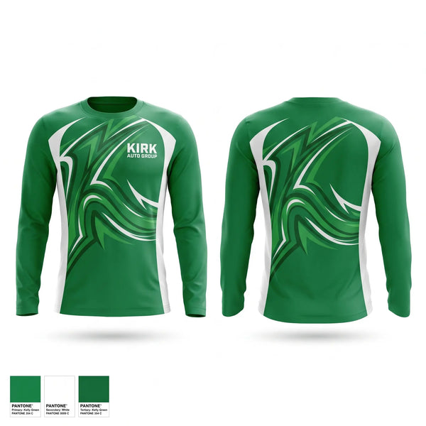 Long Sleeve Performance Shirt, Kirk auto group, Women's Basketball, Teamtime, Team time, sublimation, custom sports apparel, team uniforms, spirit wear, spiritwear, sports uniforms, custom shirts, team store, custom team store, fundraiser sports, apparel fundraiser