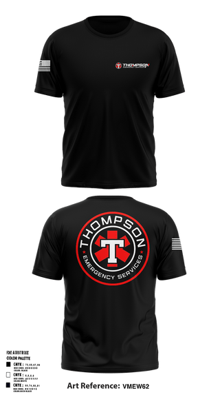 Short Sleeve Performance Shirt, Thompson EMS, Fire Department, Teamtime, Team time, sublimation, custom sports apparel, team uniforms, spirit wear, spiritwear, sports uniforms, custom shirts, team store, custom team store, fundraiser sports, apparel fundraiser