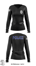 Barbourville Police Department 80884058 Women's Long Sleeve V-neck Shirt - 1