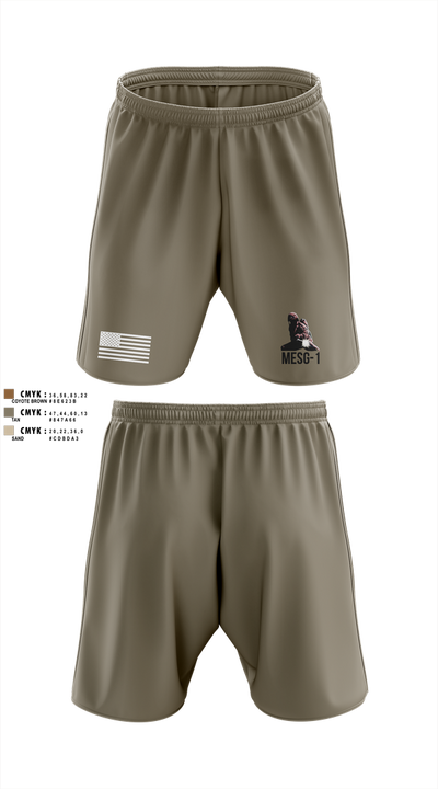 MESG-1 71337313 Athletic Shorts With Pockets - 101
