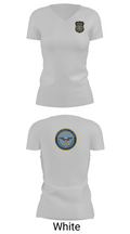 DEPARTMENT OF THE ARMY CIVILIAN POLICE 31166882 Women's Short Sleeve V-neck Shirt - 12