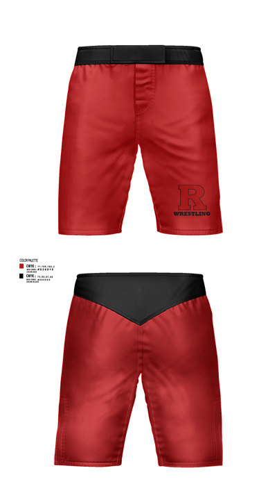 Rustburg High School Wrestling 79523942 Fight Shorts - 1