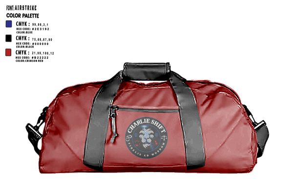 Duffle Bag, Charlie Shift, , Teamtime, Team time, sublimation, custom sports apparel, team uniforms, spirit wear, spiritwear, sports uniforms, custom shirts, team store, custom team store, fundraiser sports, apparel fundraiser