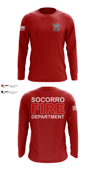 Long Sleeve Performance Shirt, Socorro fire department, Fire Department, Teamtime, Team time, sublimation, custom sports apparel, team uniforms, spirit wear, spiritwear, sports uniforms, custom shirts, team store, custom team store, fundraiser sports, apparel fundraiser