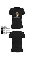 Chickamauga Police 51367773 Women's Short Sleeve V-neck Shirt - 23