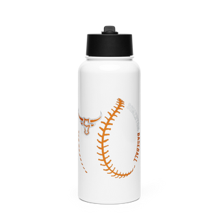 Somerton Toros Baseball 88801798 Stainless Steel Water Bottle with a Straw Lid