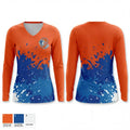 Chester Academy Track & Field 1825777 Women's Long Sleeve V-neck Shirt - 1