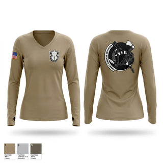 Womens Long Sleeve Vneck Shirt, 2/19 SFG (A), Army, Teamtime, Team time, sublimation, custom sports apparel, team uniforms, spirit wear, spiritwear, sports uniforms, custom shirts, team store, custom team store, fundraiser sports, apparel fundraiser