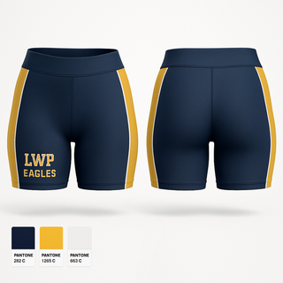 Womens Shorts, LWP Eagles, Women's Volleyball, Teamtime, Team time, sublimation, custom sports apparel, team uniforms, spirit wear, spiritwear, sports uniforms, custom shirts, team store, custom team store, fundraiser sports, apparel fundraiser