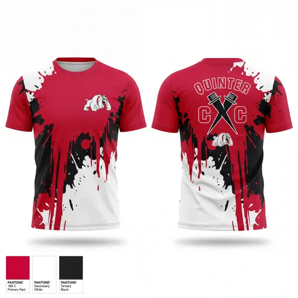 Short Sleeve Performance Shirt, Quinter Bulldogs, Cross Country, Teamtime, Team time, sublimation, custom sports apparel, team uniforms, spirit wear, spiritwear, sports uniforms, custom shirts, team store, custom team store, fundraiser sports, apparel fundraiser