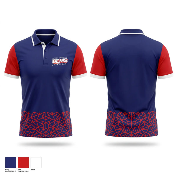 Short Sleeve Performance Polo, NC LADY GEMS, Women's Basketball, Teamtime, Team time, sublimation, custom sports apparel, team uniforms, spirit wear, spiritwear, sports uniforms, custom shirts, team store, custom team store, fundraiser sports, apparel fundraiser