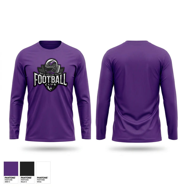 Long Sleeve Performance Shirt, Ohio Valley Elite Football Club, , Teamtime, Team time, sublimation, custom sports apparel, team uniforms, spirit wear, spiritwear, sports uniforms, custom shirts, team store, custom team store, fundraiser sports, apparel fundraiser