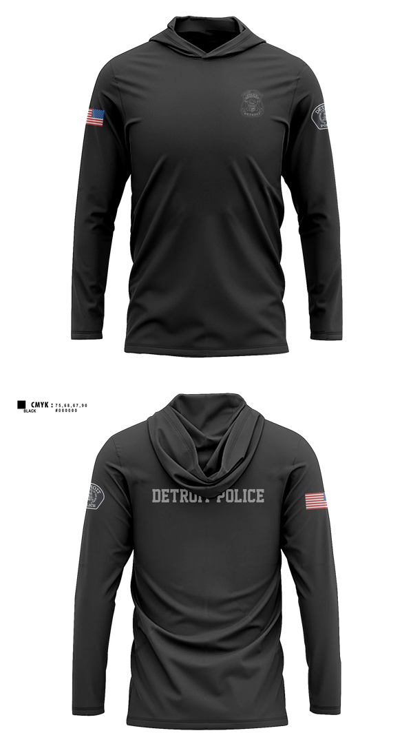 Long Sleeve Hooded Sun Shirt, 12th Precinct Special Operations, Police, Teamtime, Team time, sublimation, custom sports apparel, team uniforms, spirit wear, spiritwear, sports uniforms, custom shirts, team store, custom team store, fundraiser sports, apparel fundraiser