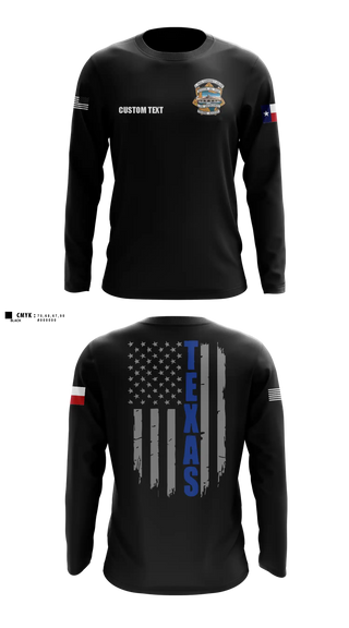 Long Sleeve Performance Shirt, El Paso Community College Law Enforcement Training Academy Class 105, Police, Teamtime, Team time, sublimation, custom sports apparel, team uniforms, spirit wear, spiritwear, sports uniforms, custom shirts, team store, custom team store, fundraiser sports, apparel fundraiser