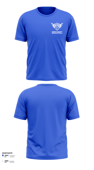 Short Sleeve Performance Shirt, North County Senior Softball, Softball, Teamtime, Team time, sublimation, custom sports apparel, team uniforms, spirit wear, spiritwear, sports uniforms, custom shirts, team store, custom team store, fundraiser sports, apparel fundraiser