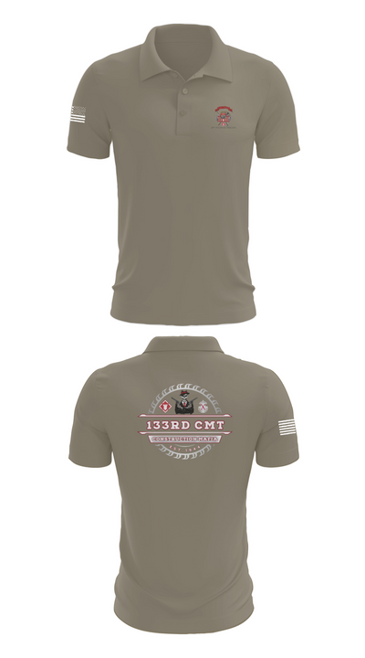 133rd Construction Management Team 6811495 Short Sleeve Performance Polo - 67