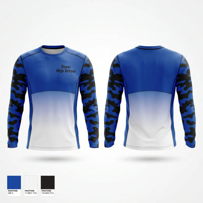 Dover High School Long Sleeve Performance Shirt - 1